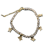 Load image into Gallery viewer, Rhinestone Butterfly Choker
