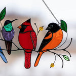 Load image into Gallery viewer, Birds Stained Glass Window Hangings 🎁Mother's Day promotion🐦
