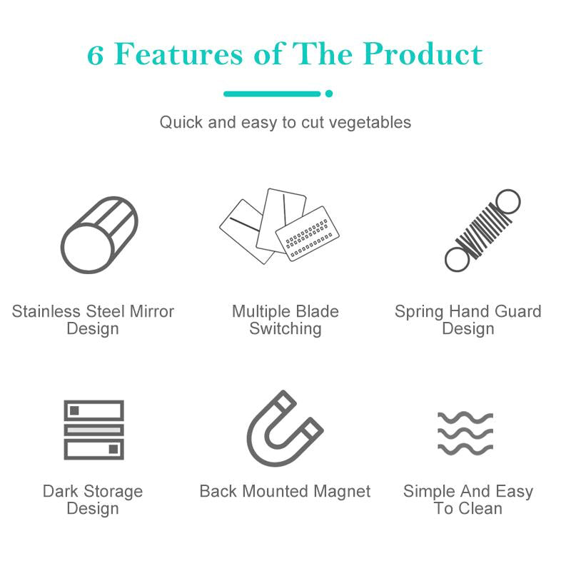 3-in-1 Stainless Steel Vegetable Cutter
