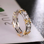 Load image into Gallery viewer, Sterling Silver Cross Full Diamond Ring
