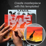 Load image into Gallery viewer, Fast Draw Stencil Art Templates( 12 Sheets/Set )
