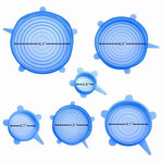 Load image into Gallery viewer, Hirundo Silicone Stretch lid, 6PCS (Blue)
