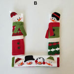 Load image into Gallery viewer, SNOWMAN KITCHEN HANDLE DOOR COVERS (SET OF 3)
