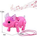 Load image into Gallery viewer, Walking Singing Musical Light Pig Electric Toy
