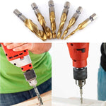 Load image into Gallery viewer, 6 PIECE METRIC THREAD TAP DRILL BITS SET
