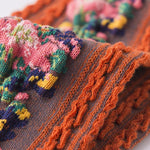 Load image into Gallery viewer, Vintage Embroidered Floral Socks (5 pairs)
