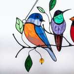 Load image into Gallery viewer, Birds Stained Glass Window Hangings 🎁Mother's Day promotion🐦
