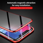 Load image into Gallery viewer, Upgraded Anti-peep Two Side Tempered Glass Magnetic  iPhone Case
