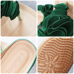 Load image into Gallery viewer, Women Beach Soft Suede Flower Flip Flops Flat Slippers
