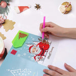 Load image into Gallery viewer, Christmas Card Diamond Picture, Set of 8 Patterns
