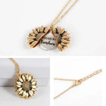 Load image into Gallery viewer, Sunflower double lettering necklace
