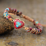 Load image into Gallery viewer, Passionate Heart Jasper Bracelet
