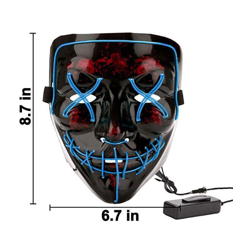 (🎃Early Halloween Promotion🎃)Halloween - LED luminous mask