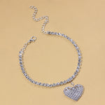 Load image into Gallery viewer, Fashion Heart Rhinestone Anklets
