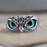Load image into Gallery viewer, Demon Eye Owl Ring Adjustable
