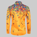 Load image into Gallery viewer, Colorful Music Notes Men's Shirt

