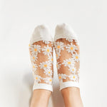 Load image into Gallery viewer, Translucent Daisy Socks
