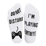 Load image into Gallery viewer, Do Not Disturb I'm Playing Fortnite Funny Cotton Socks, 1 Pair
