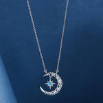 Load image into Gallery viewer, Teyou™ Galaxy Crescent Moon Pendant Necklace

