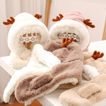 Load image into Gallery viewer, Cute Antlers Warm Cap for Baby
