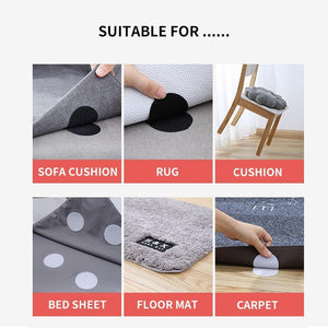 Rug Anchors Carpet Non-Slip Hook and Loop（5 pairs / box）