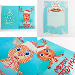 Load image into Gallery viewer, Christmas Card Diamond Picture, Set of 8 Patterns
