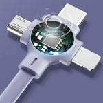 Load image into Gallery viewer, Three In One Charging Cable Roll
