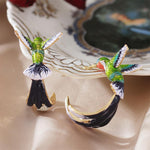 Load image into Gallery viewer, Hummingbird Shaped Drop Earrings
