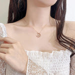 Load image into Gallery viewer, Teyou™ Galaxy Crescent Moon Pendant Necklace
