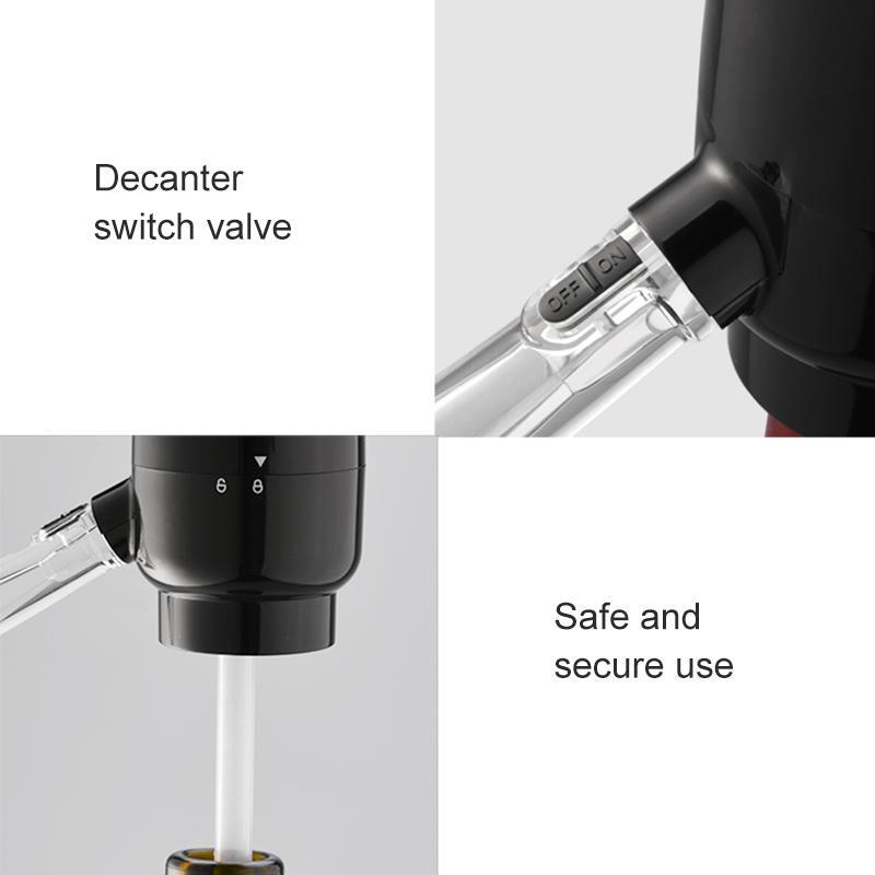 Electronic wine decanter for wine