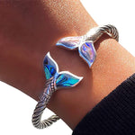 Load image into Gallery viewer, Mermaid Tail Bangle Bracelet
