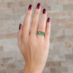 Load image into Gallery viewer, Green Butterfly Inlaid Zircon Ring
