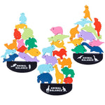 Load image into Gallery viewer, Children Montessori Wooden Animal Balance Blocks
