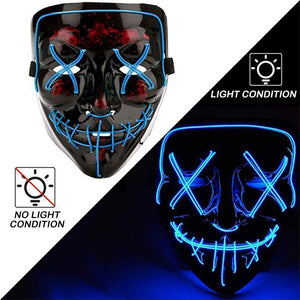 (🎃Early Halloween Promotion🎃)Halloween - LED luminous mask