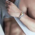Load image into Gallery viewer, Adjustable Silver eagle bracelet
