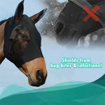 Load image into Gallery viewer, Anti-Fly Mesh Equine Mask
