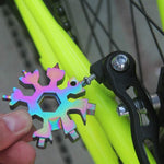 Load image into Gallery viewer, Amenitee™ 18-in-1 stainless steel snowflakes multi-tool&amp;keychain
