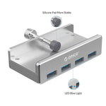 Load image into Gallery viewer, Mountable Desk Side USB 3.0 Adapter Hub
