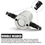 Load image into Gallery viewer, DOMOM Zipbite - Nibbler Cutter Drill Attachment Double Head Metal Sheet

