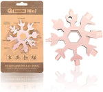 Load image into Gallery viewer, Amenitee™ 18-in-1 stainless steel snowflakes multi-tool&amp;keychain
