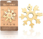Load image into Gallery viewer, Amenitee™ 18-in-1 stainless steel snowflakes multi-tool&amp;keychain
