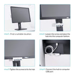 Load image into Gallery viewer, Mountable Desk Side USB 3.0 Adapter Hub
