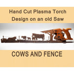 Load image into Gallery viewer, Cut Hand Saw Metal Art
