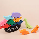 Load image into Gallery viewer, Children Montessori Wooden Animal Balance Blocks

