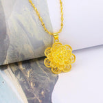 Load image into Gallery viewer, Vintage Flower Pendant Necklace
