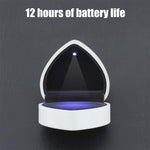 Load image into Gallery viewer, Women's Adjustable Rotating Ring Snowflake Heart-shaped Ring Box With LED
