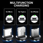 Load image into Gallery viewer, LED Magnetic 3 in 1 USB Charging Cable
