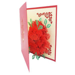 Load image into Gallery viewer, Rose Bouquet Pop-up Card - Valentine's Day Card
