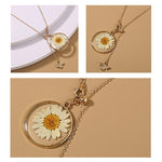 Load image into Gallery viewer, Teyou™ Vintage Daisies and Bees Pendant Necklace
