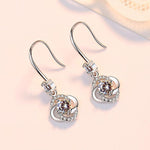 Load image into Gallery viewer, Crystal Four Leaf Clover Earrings
